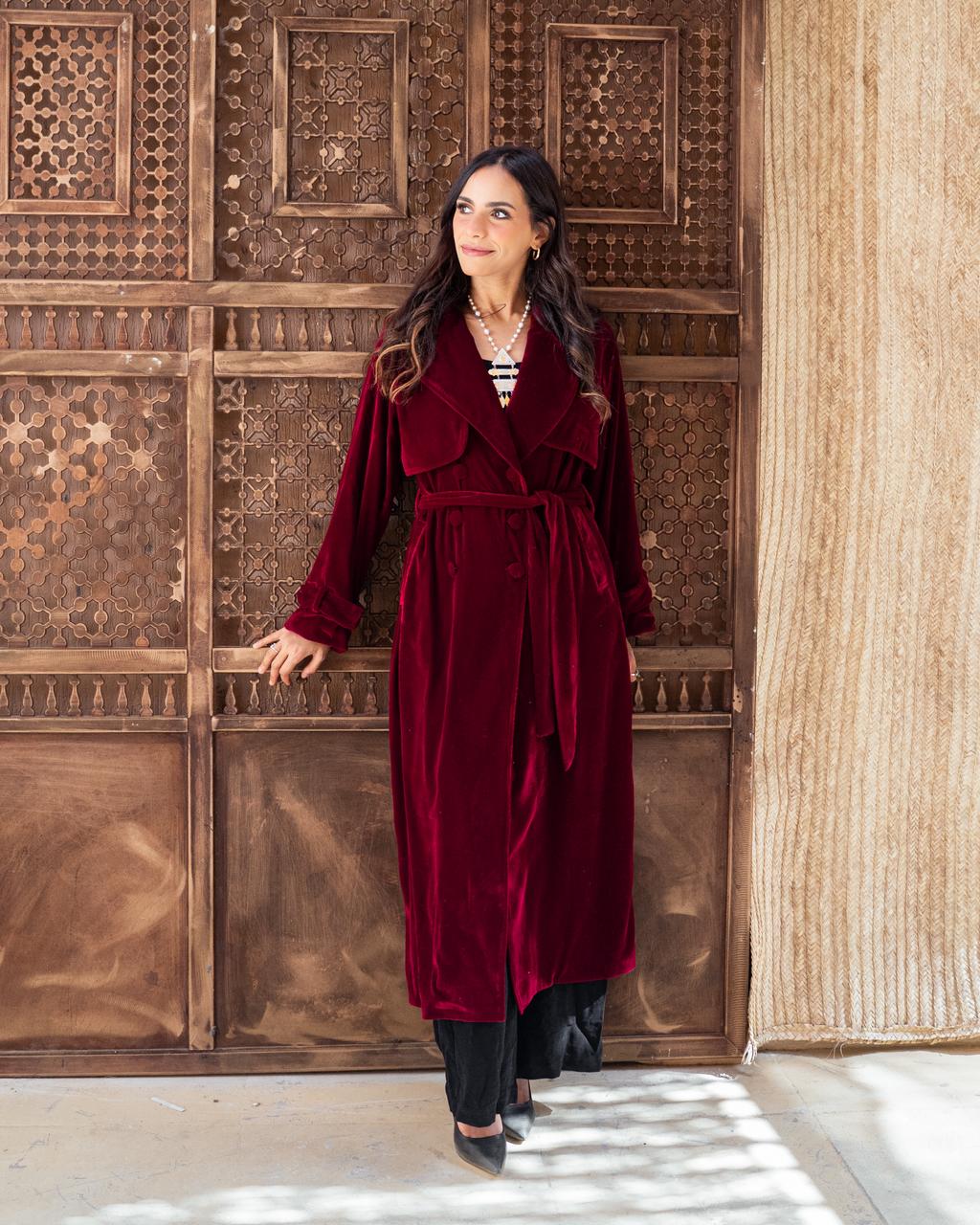Ruby Velvet Kaftan