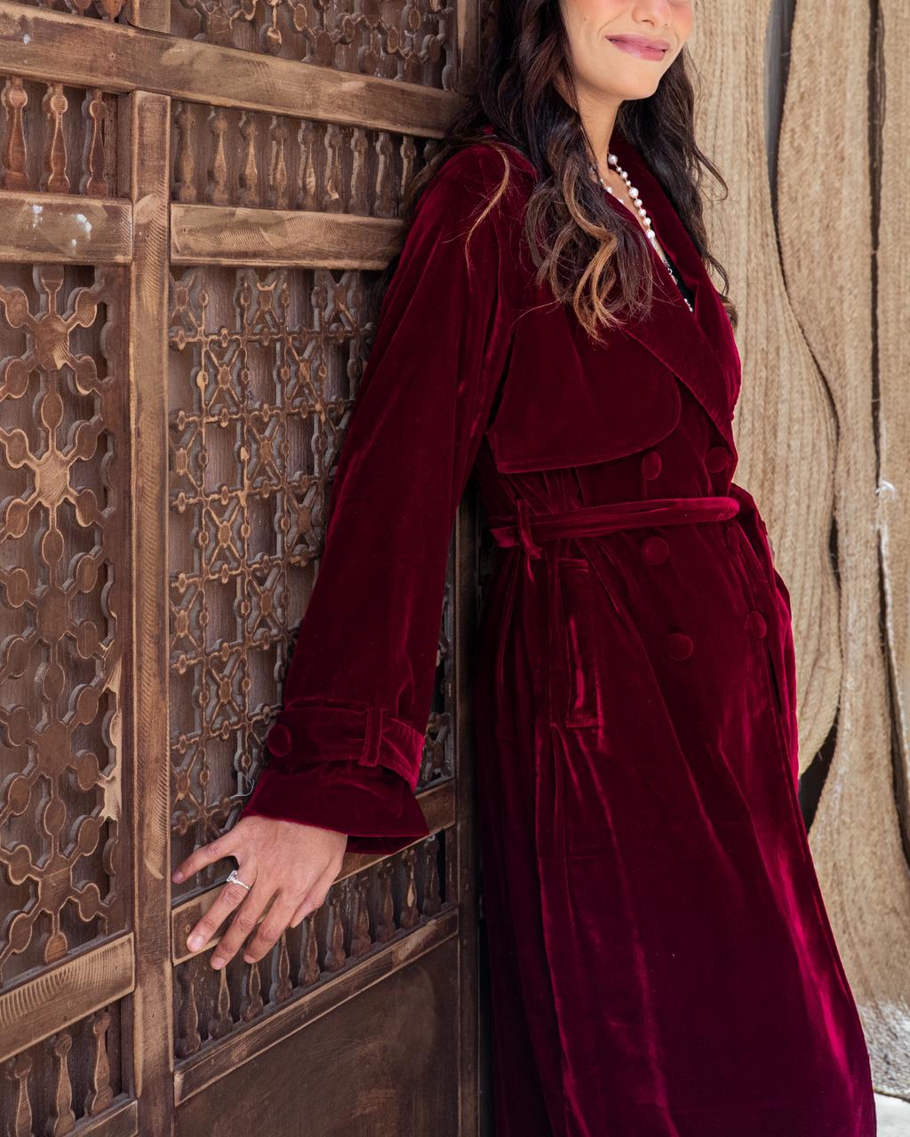 Ruby Velvet Kaftan
