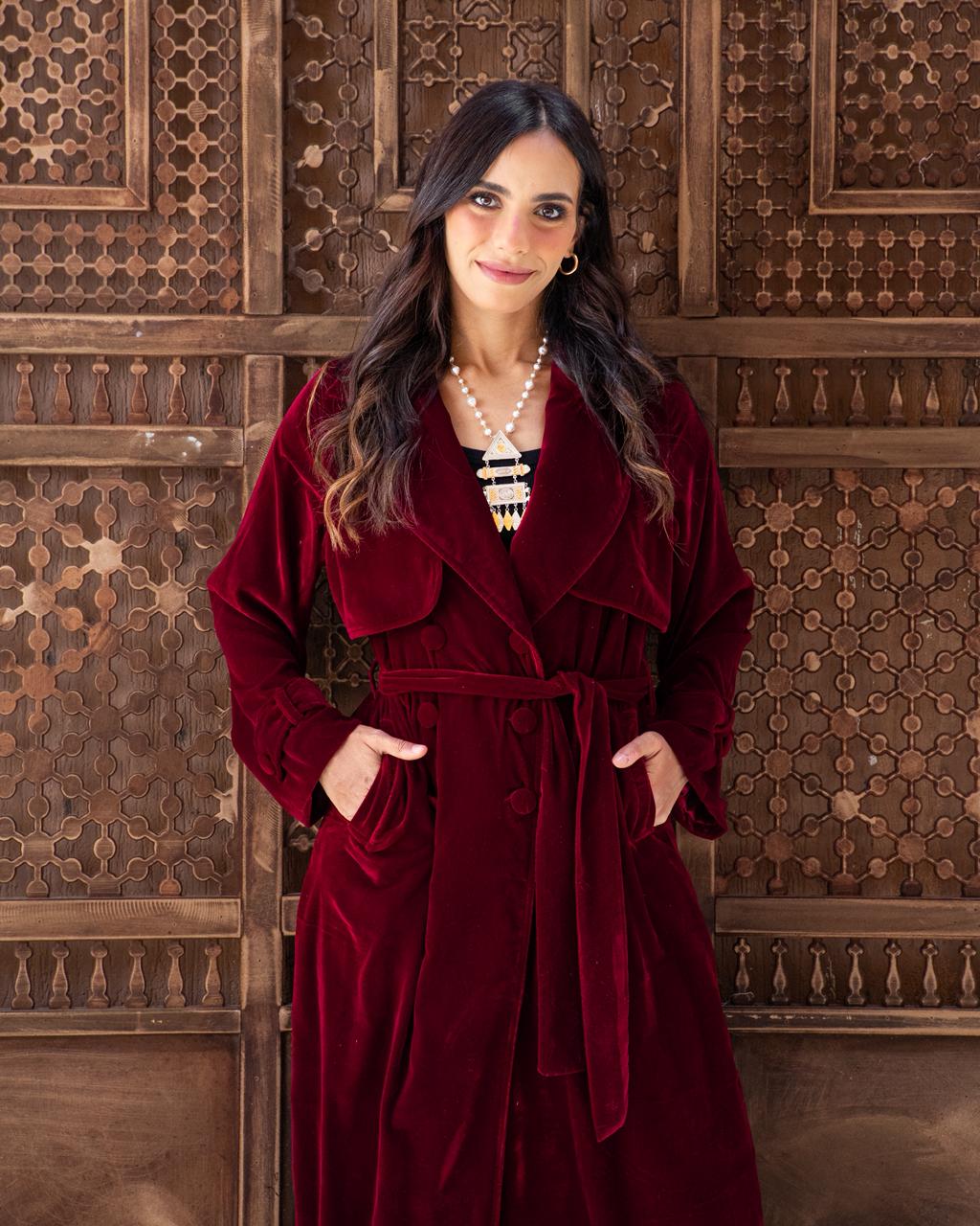 Ruby Velvet Kaftan